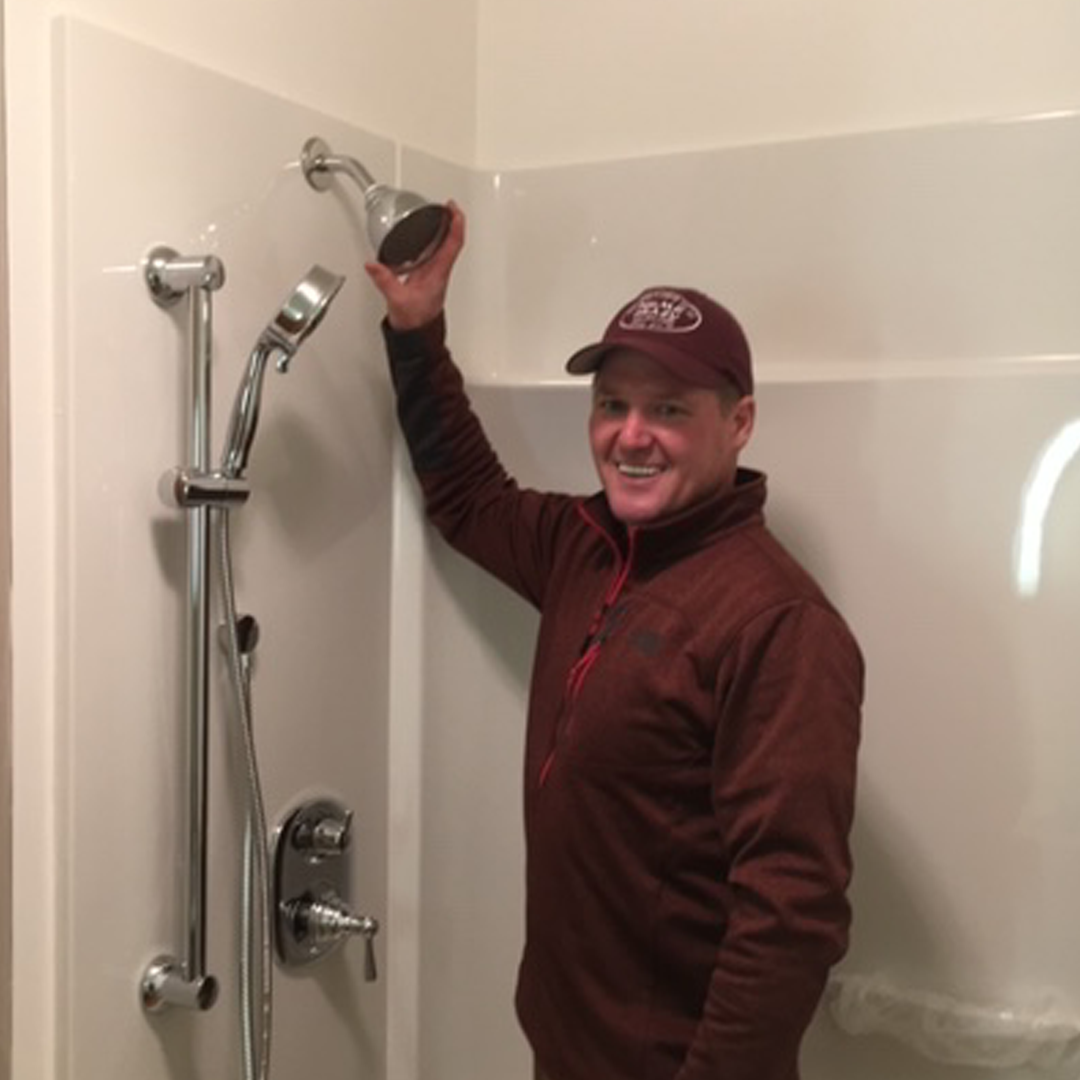 Local-Plumber-Erik-Ohmstead Alt Tag: Ohmstead Plumbing service truck responding to emergency calls during winter storm in Rutherford County North Carolina